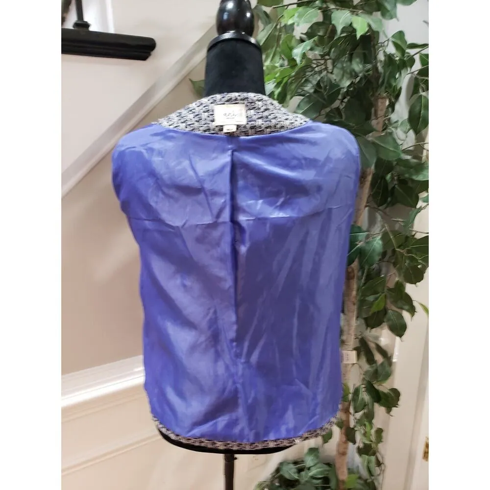 ECI Women Multi Rhinestone Lined Polyester Long Sleeve Casual Jacket Size Medium - Image 9