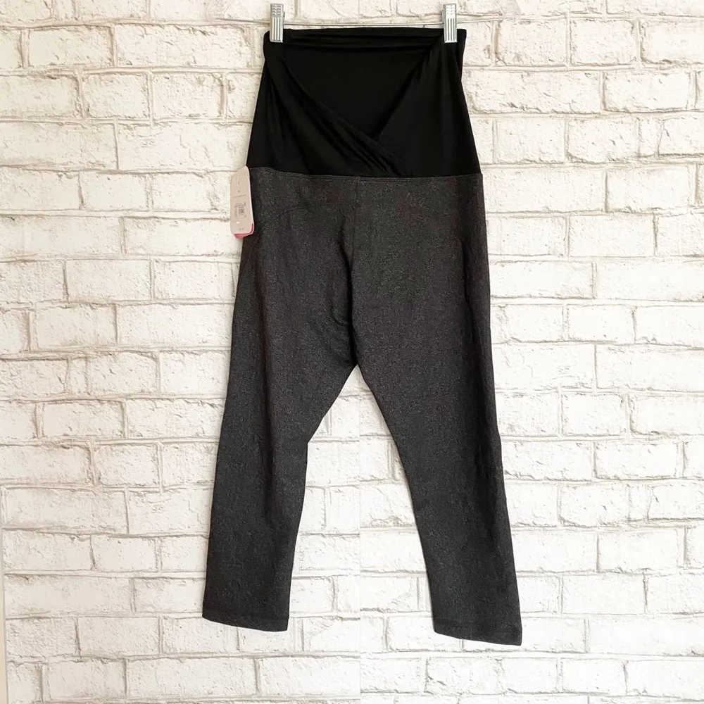 NWT Isabel Maternity Crossover Panel Leggings - Image 2