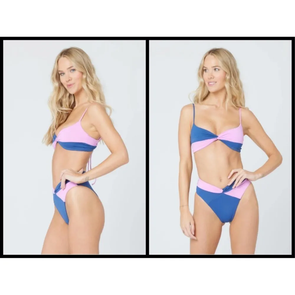 💕L*SPACE💕  Color Block Bikini Set (Ringo Top L + Mercury Classic Bottom M) NWT - Image 5