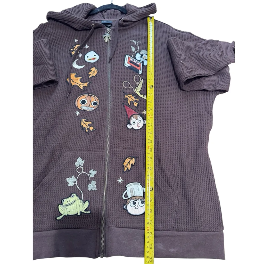 Cartoon Network Over The Garden Wall Fall Characters Icons Oversized Zip Sweater - Image 12