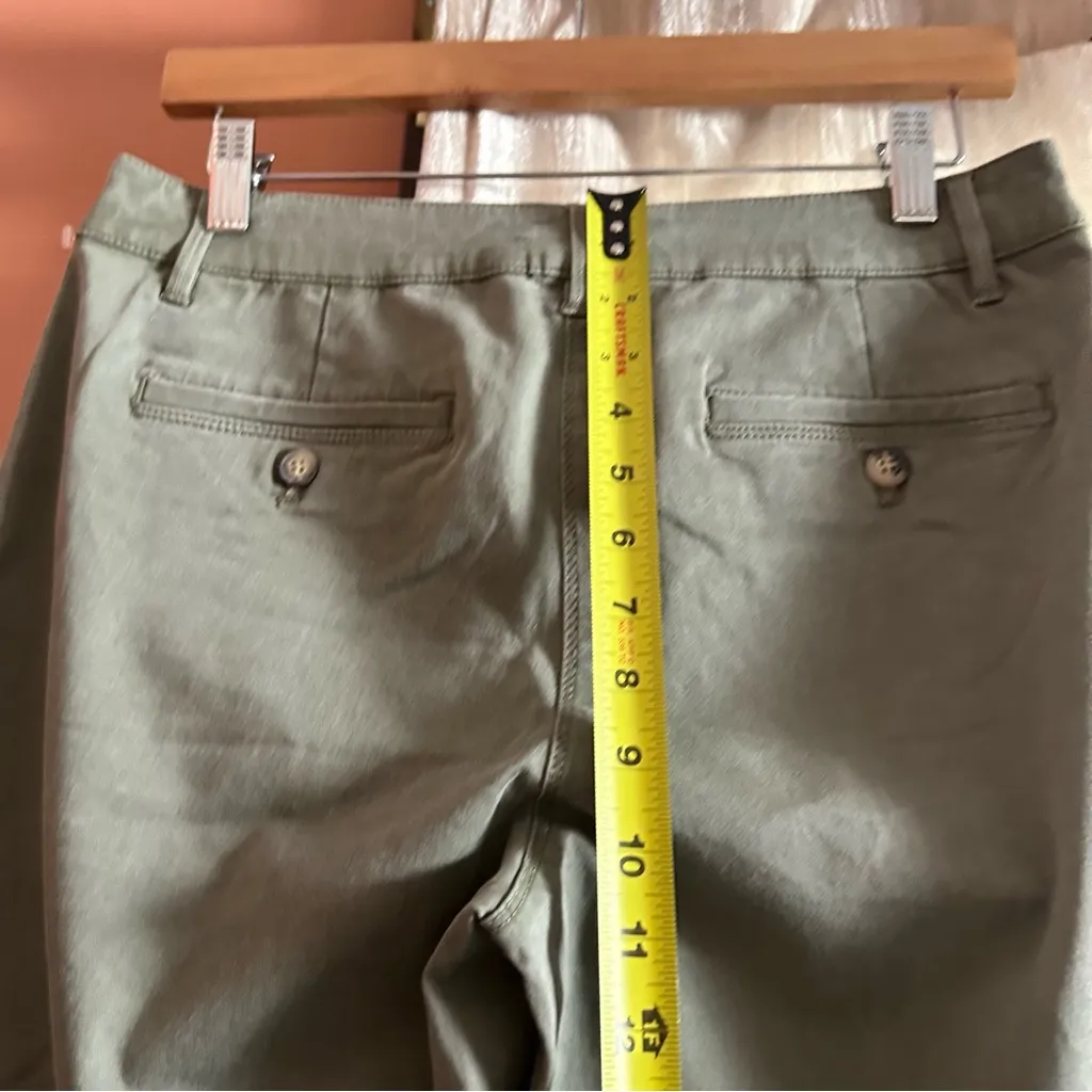 Tommy Bahama Boracay Slim‎ Boyfriend Pants Khaki Army Green $110 NWT Size 4 - Image 8