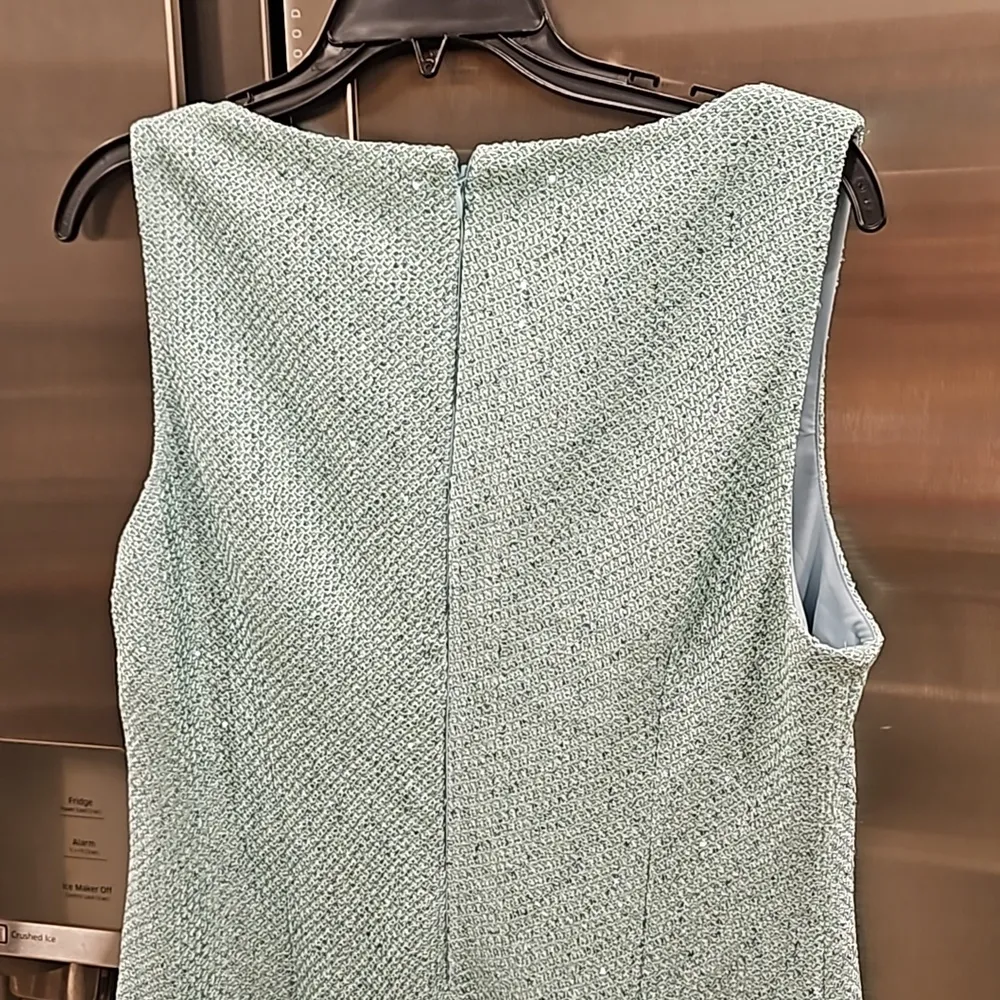 💕ST. JOHN💕 Sequin Slit Dress ~ Seafoam 10 NWOT - Image 8
