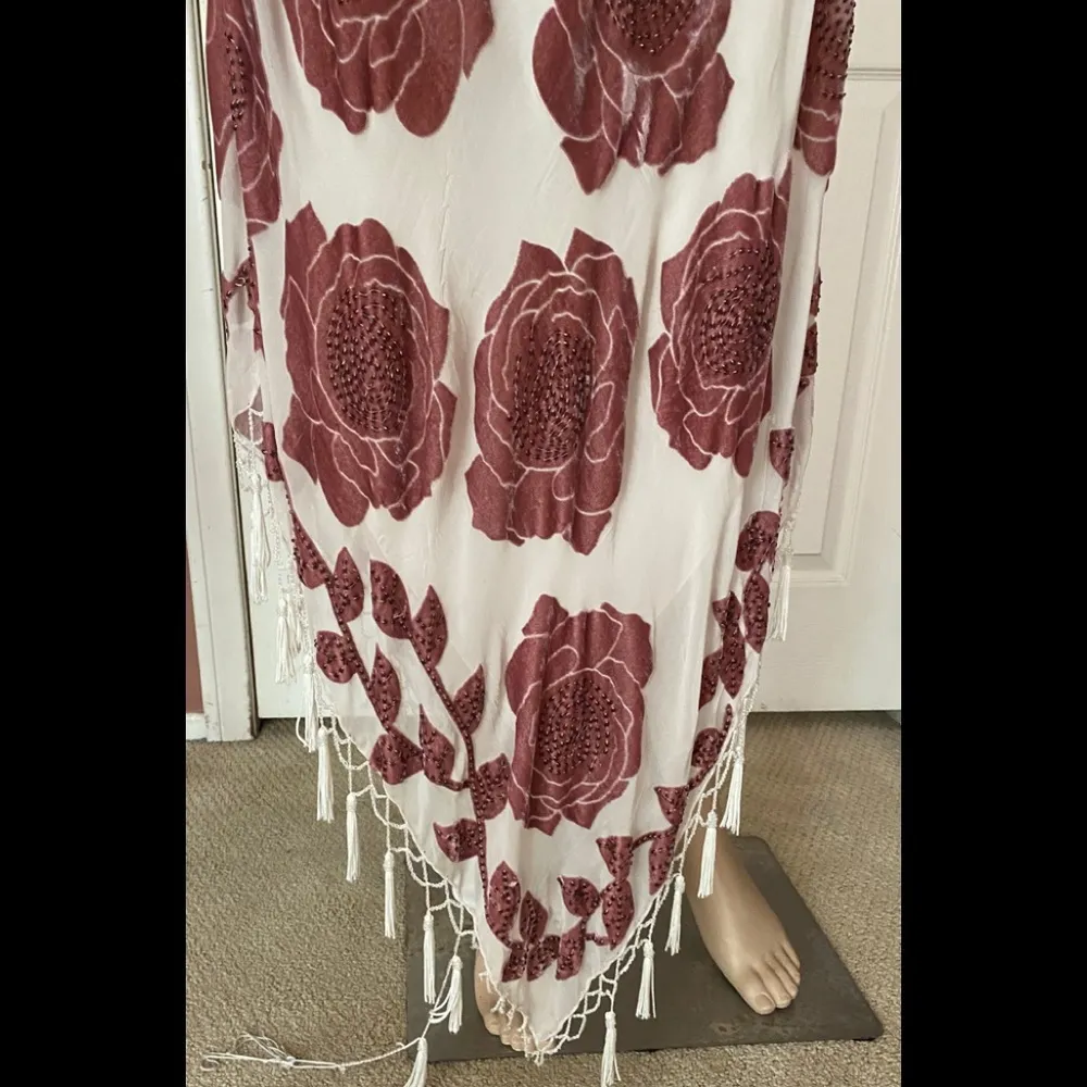 Gorgeous Set of Jingjao Beaded Dress and Coat Brown Size 8 - Image 3