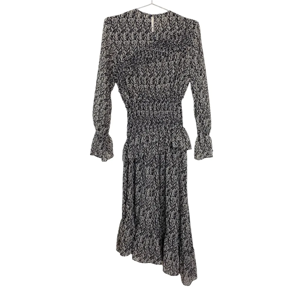 Misa Los Angeles Sophia Asymmetrical Ruffle Smocked Midi Dress - Image 5