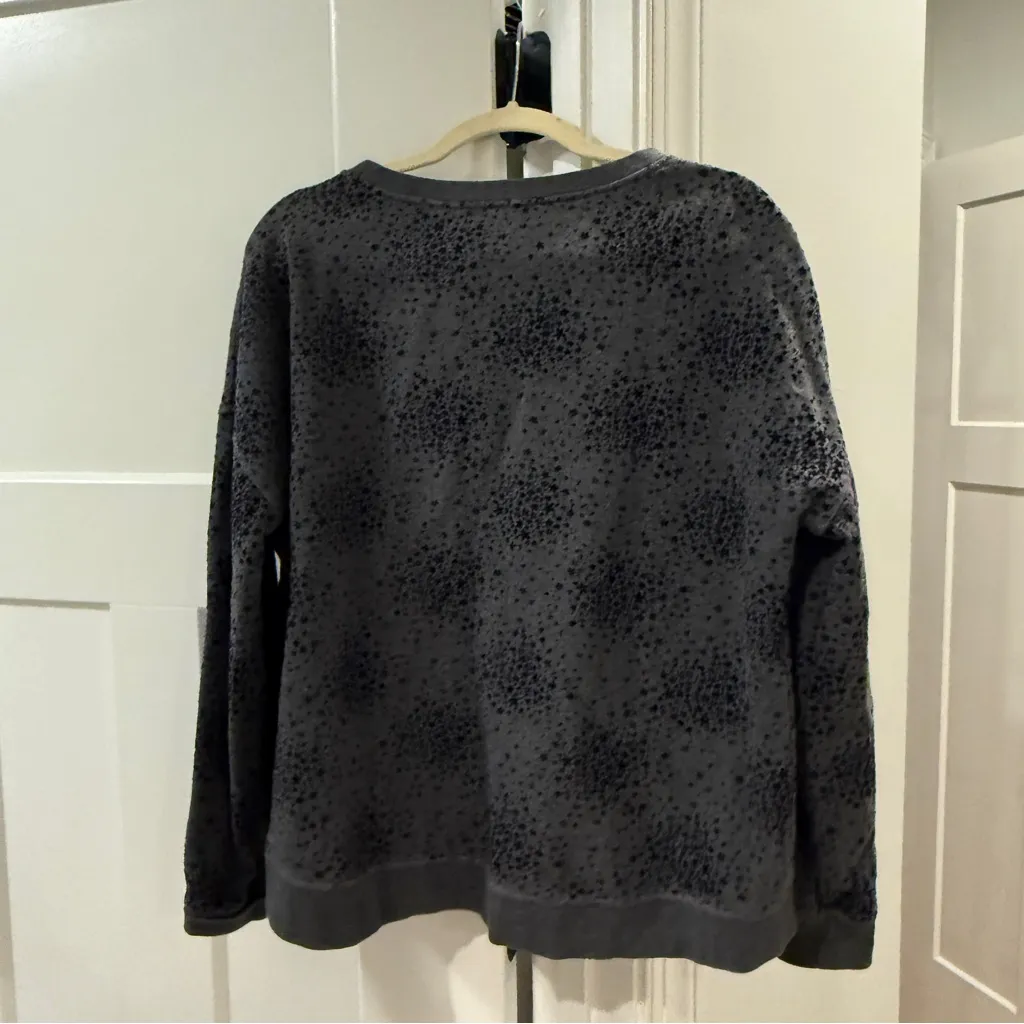 Boden Arabella Drop Shoulder Gray Crewneck Pullover Sweatshirt Size L - Image 5