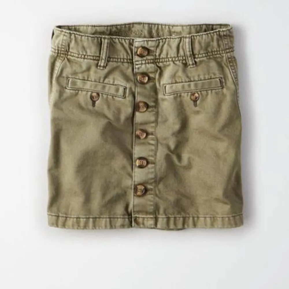 American Eagle Hi-Rise A-Line Utility Skirt - Image 2