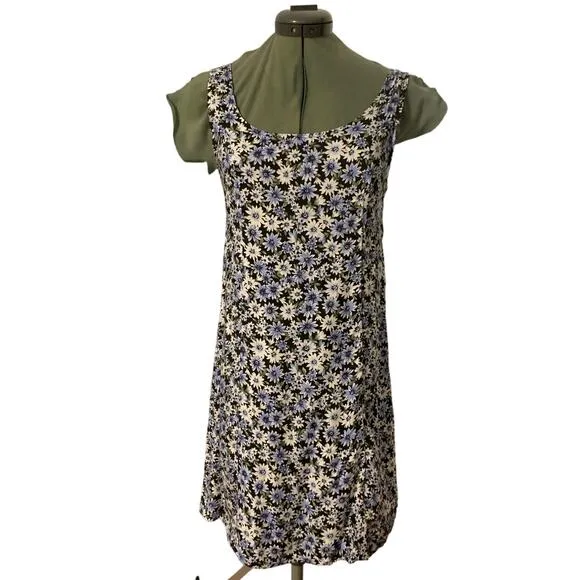 American Eagle Sundress Daisy Floral Pattern Blue Medium NWT - Image 2