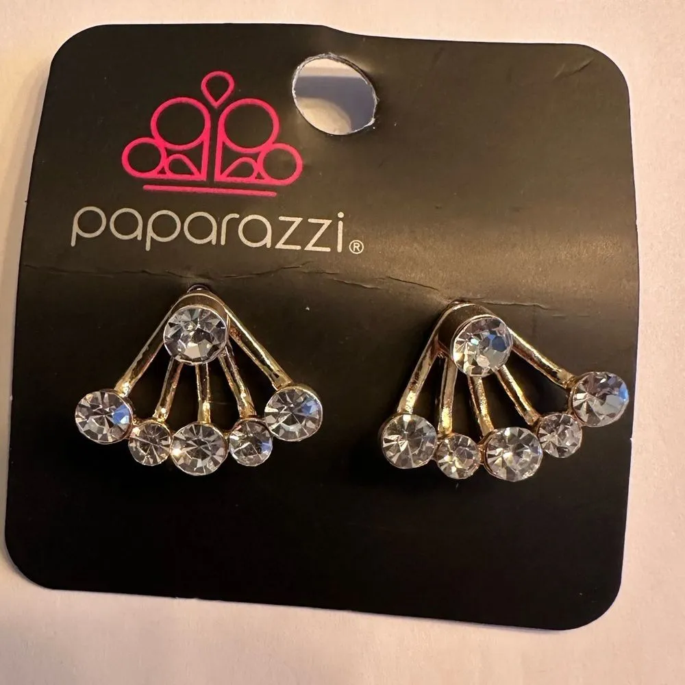 Jeweled Jubilee Gold Earrings (195) - Image 3