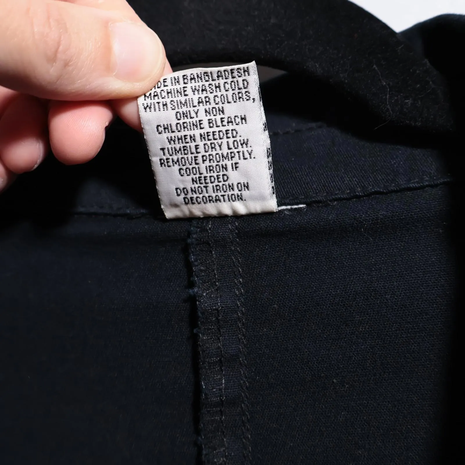 VTG Black Cotton Bedazzled Jacket Rhinestones Western Gothic Womens M Punk Rodeo Size M - Image 4