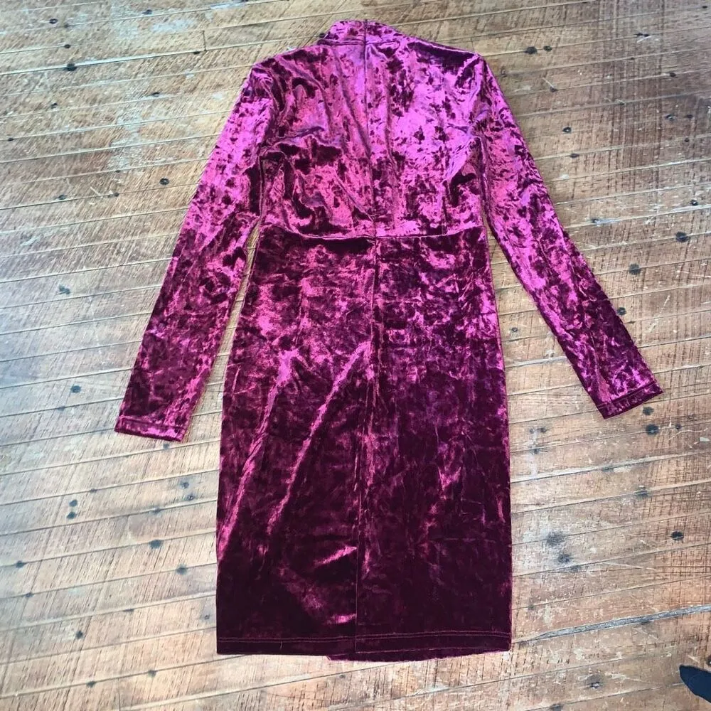 Bardot purple velvet chocker neck XS night out mini dress - Image 4