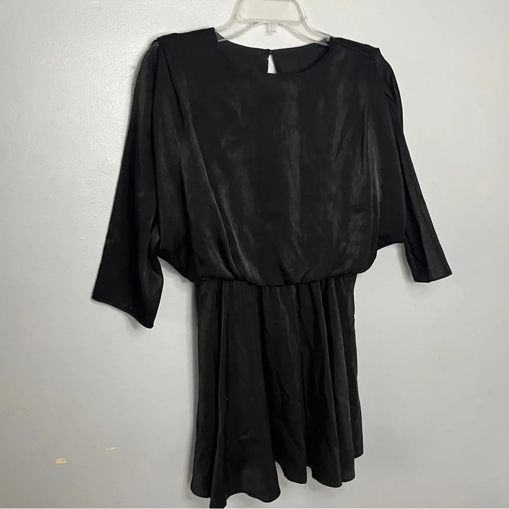 Vintage Elegant Black Women's Dress Size M - Image 3