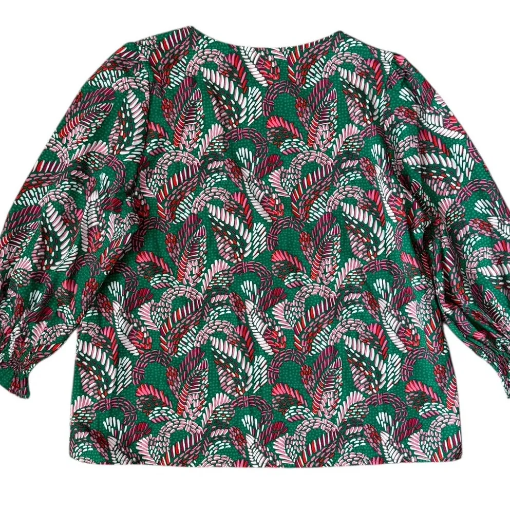 Michelle McDowell Mosiac Meadow‎ Pine Juliet Top Green Size XL - Image 8