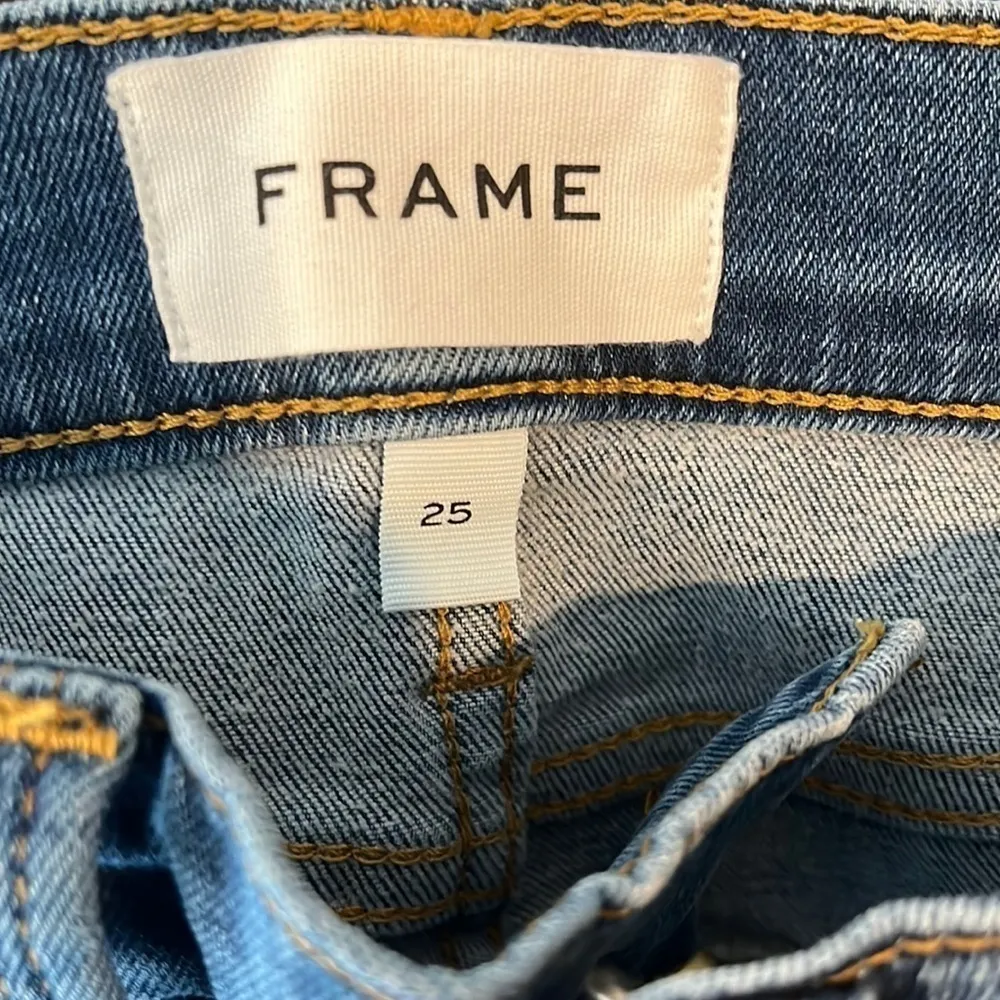 Frame Denim Le One High Rise Skinny Jeans SS Piping Size 25 New with tags! - Image 6