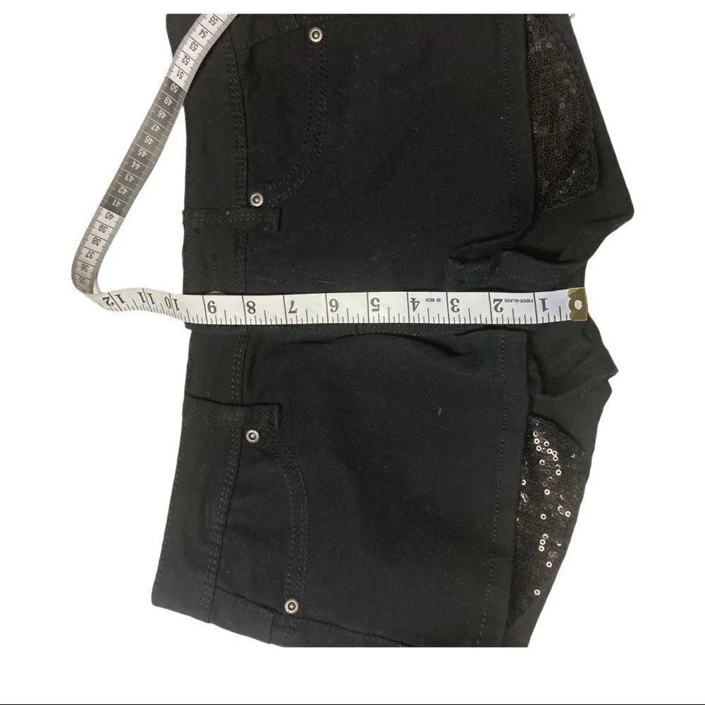  ‎BONGO shorts, Junior sz 7, black, sparkly pockets - Image 7