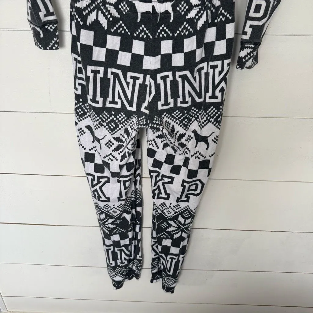 Victoria’s Secret Pink Women’s XS Sherpa Hooded One Piece Pajama - Image 7