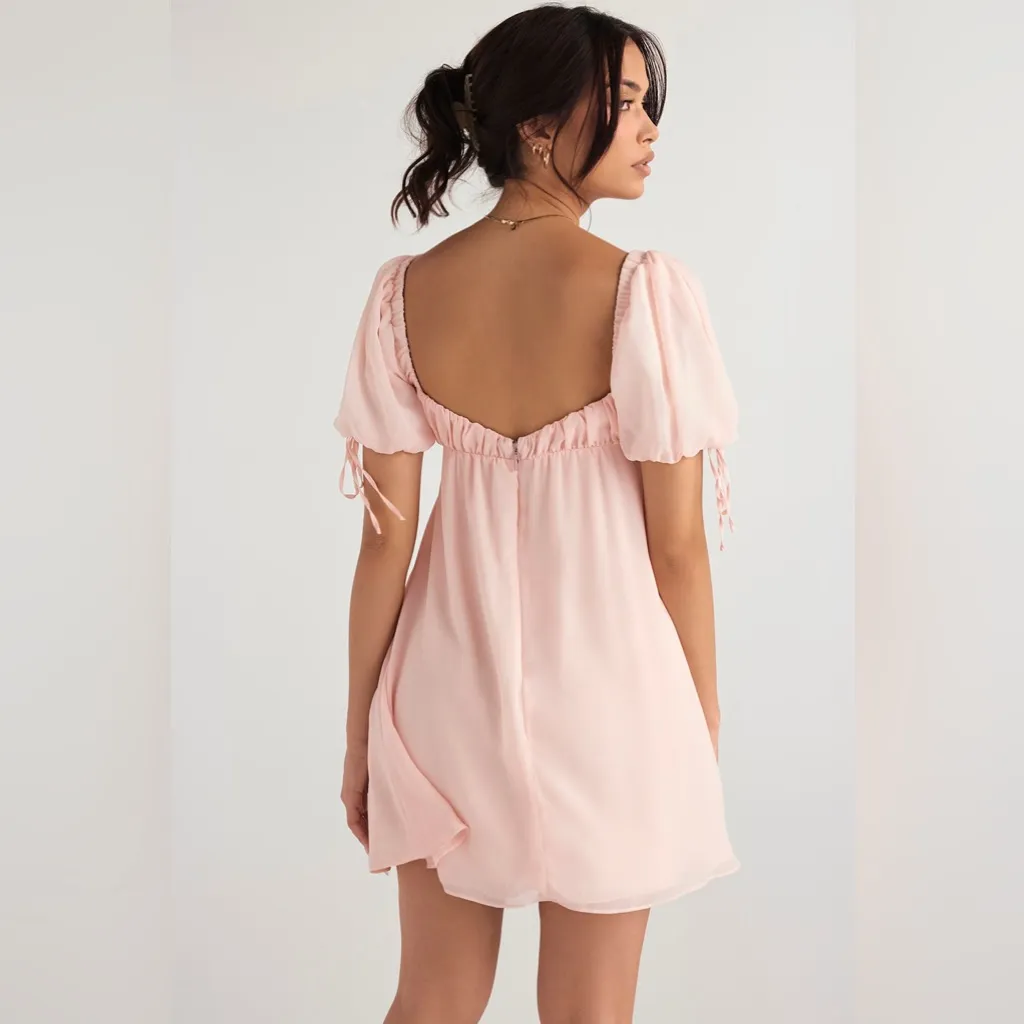 NWT Princess Pink Quartz Mini Dress Size XS Romantic & Sweet - Image 8