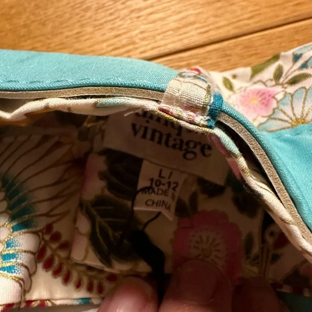 Unique Vintage NWT  skirt large ivory crane - Image 7