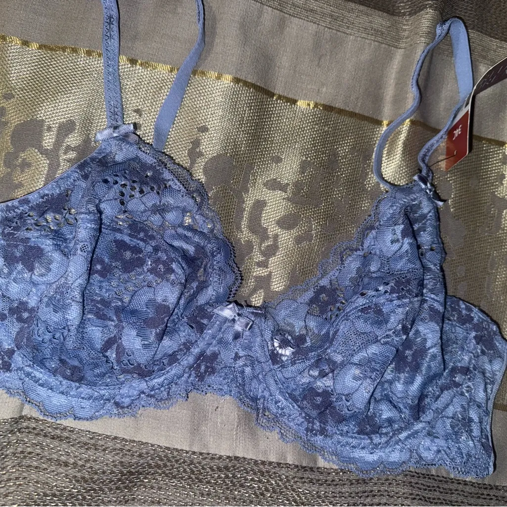 Adore Me Soft Blue Lace Lingerie - Image 5