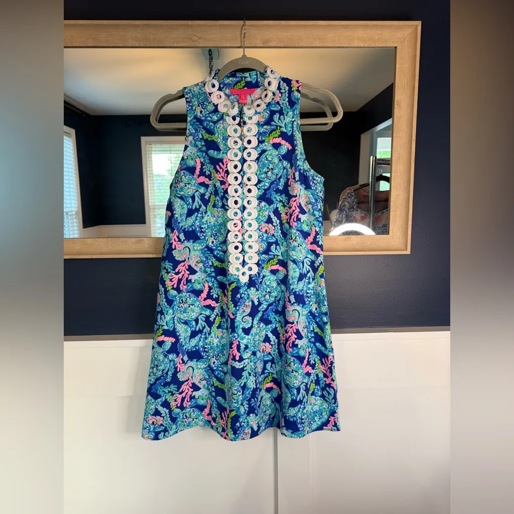 Lilly Pulitzer Jane Corsica Blue Dress - Image 3