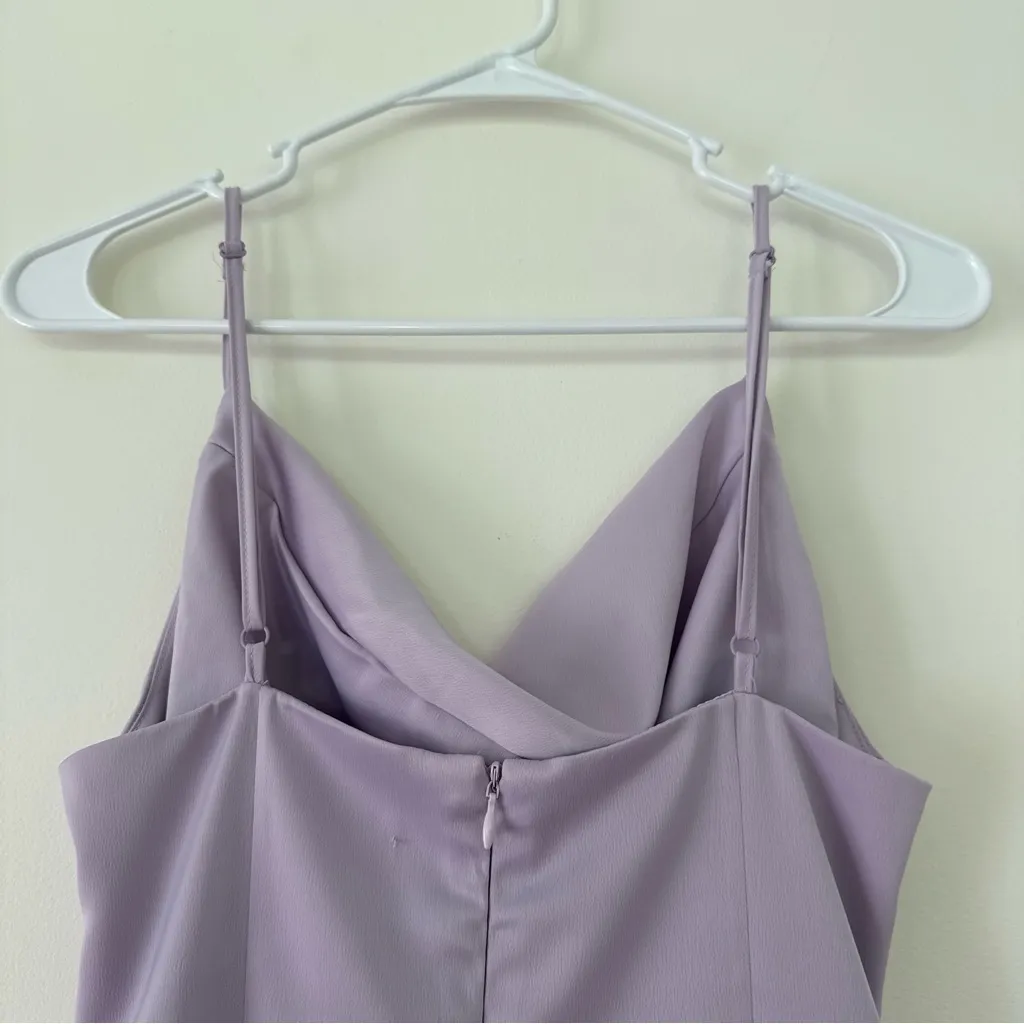 Urban Outfitters Light Before Dark Mallory Cowl Lavender Slip Mini Dress Size M - Image 10