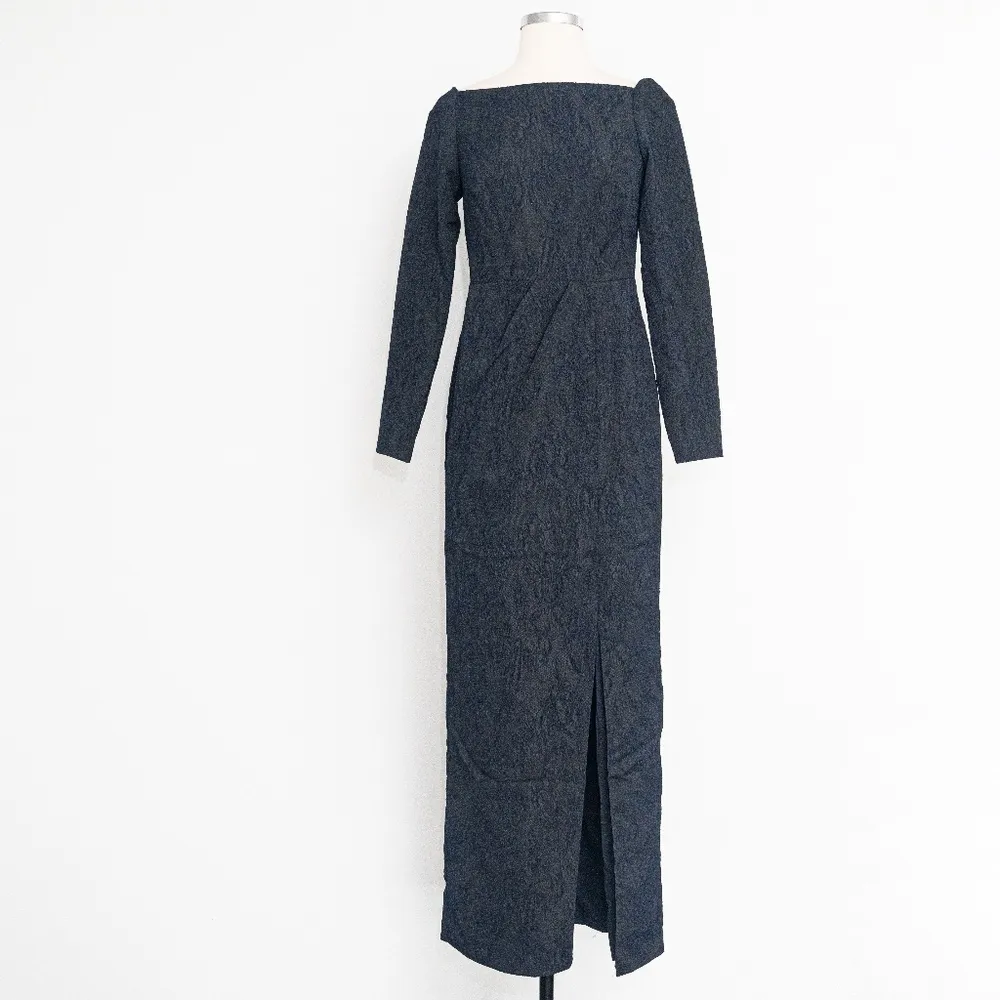 Kay Unger . New! Jude Jacquard Column Gown. - Image 2