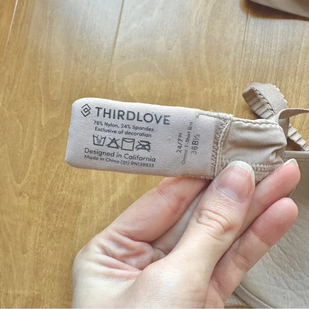 Set of 2 ThirdLove 24/7 Classic T-Shirt Bras, Size 36B1/2, Taupe - Image 14