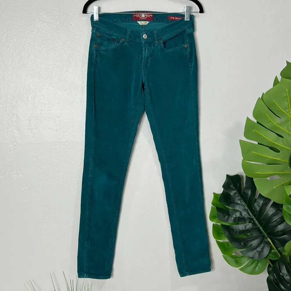 Lucky brand 🍀 Zoe skinny corduroy jean pants - Image 39