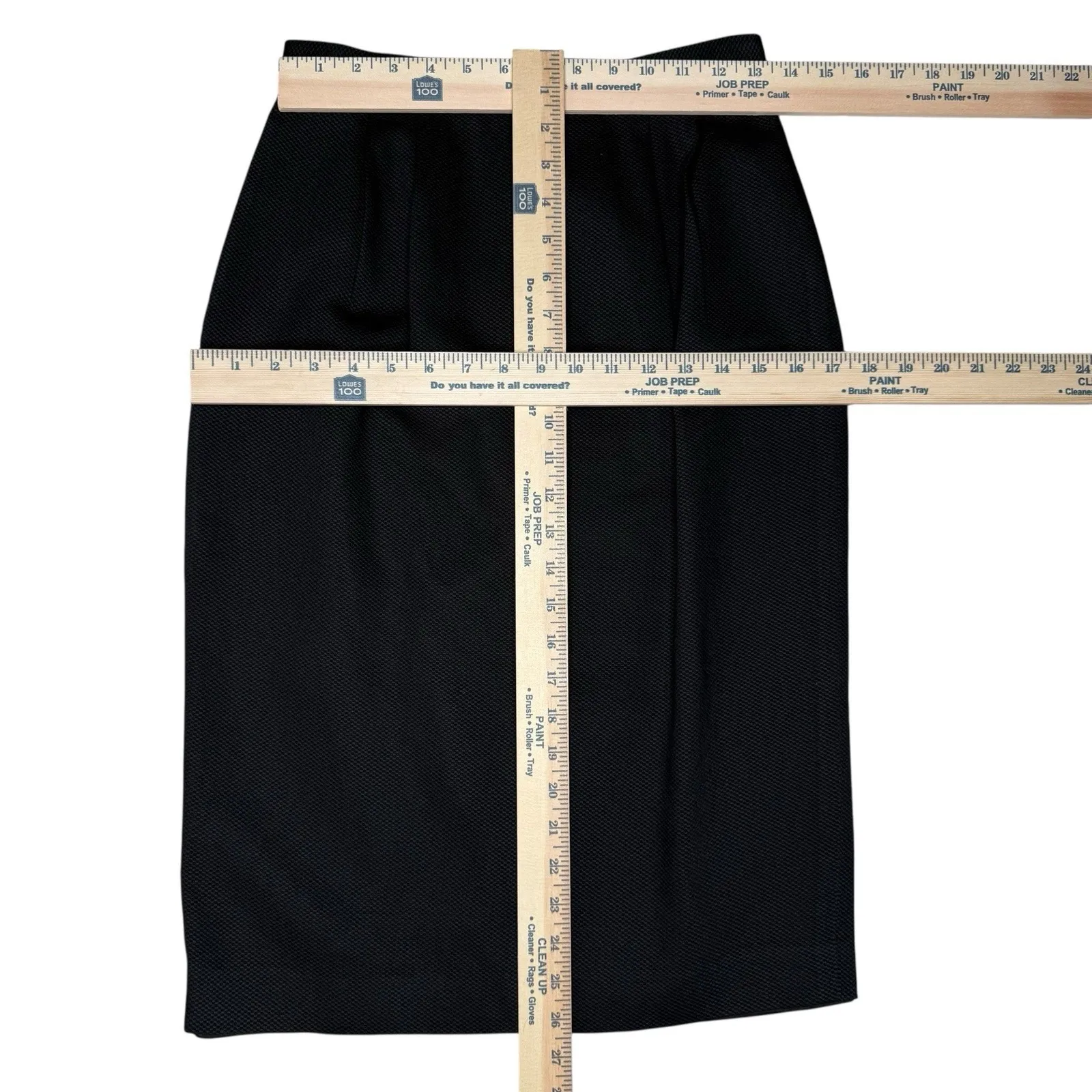 Vintage Oleg Cassini Black Blazer‎ Jacket Skirt Set 8 Office Suit Gold Button - Image 16