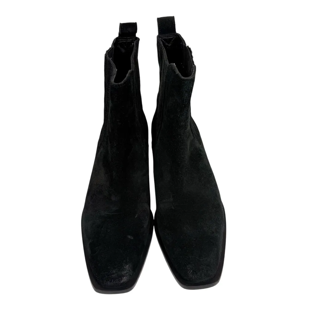 Seychelles Black Suede Hold Me Down‎ Western Chelsea Boots Booties Size 9.5 - Image 3