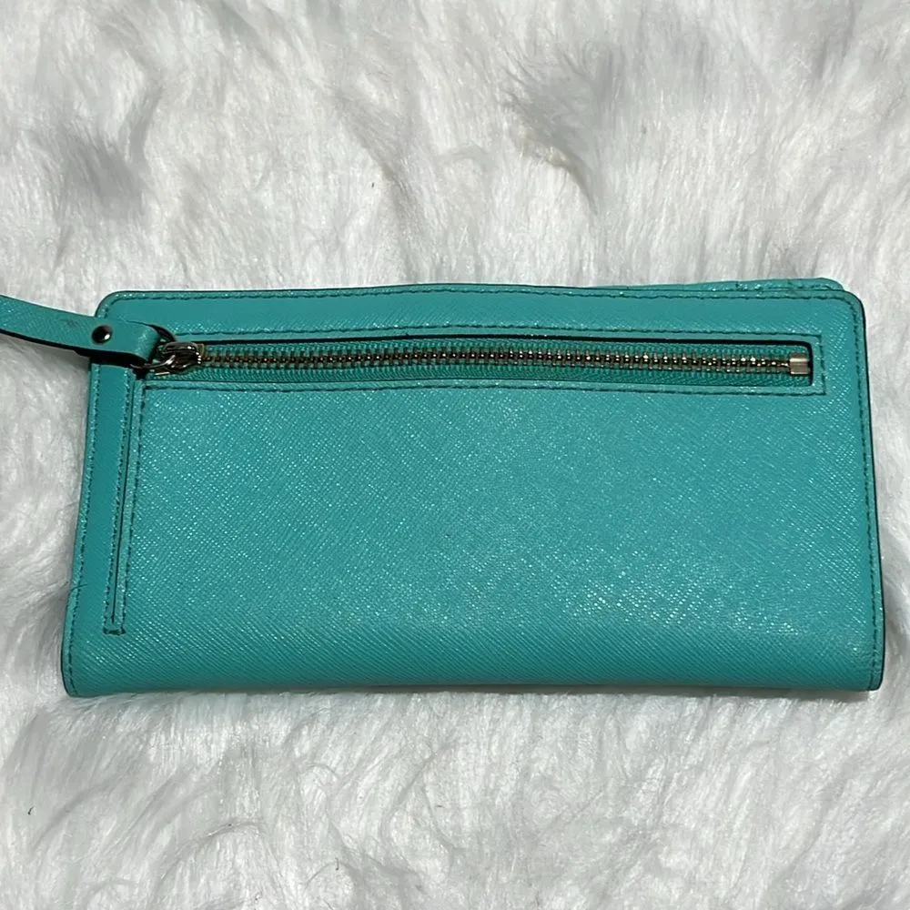 KATE SPADE Cherry Lane Stacy Bright Beryl Leather Wallet - Image 5