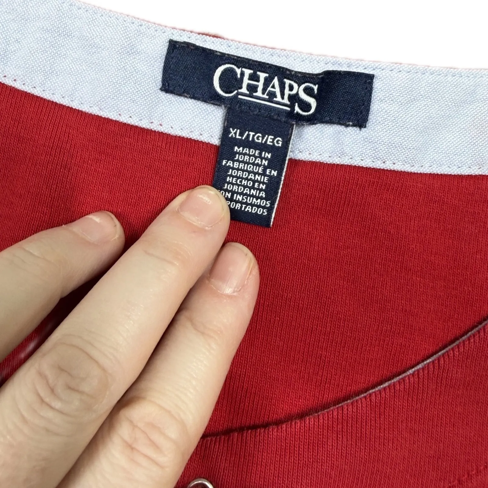 Y2K Chaps Red Corduroy Lace Up Sleeveless Dress Women's XL TG - Image 3