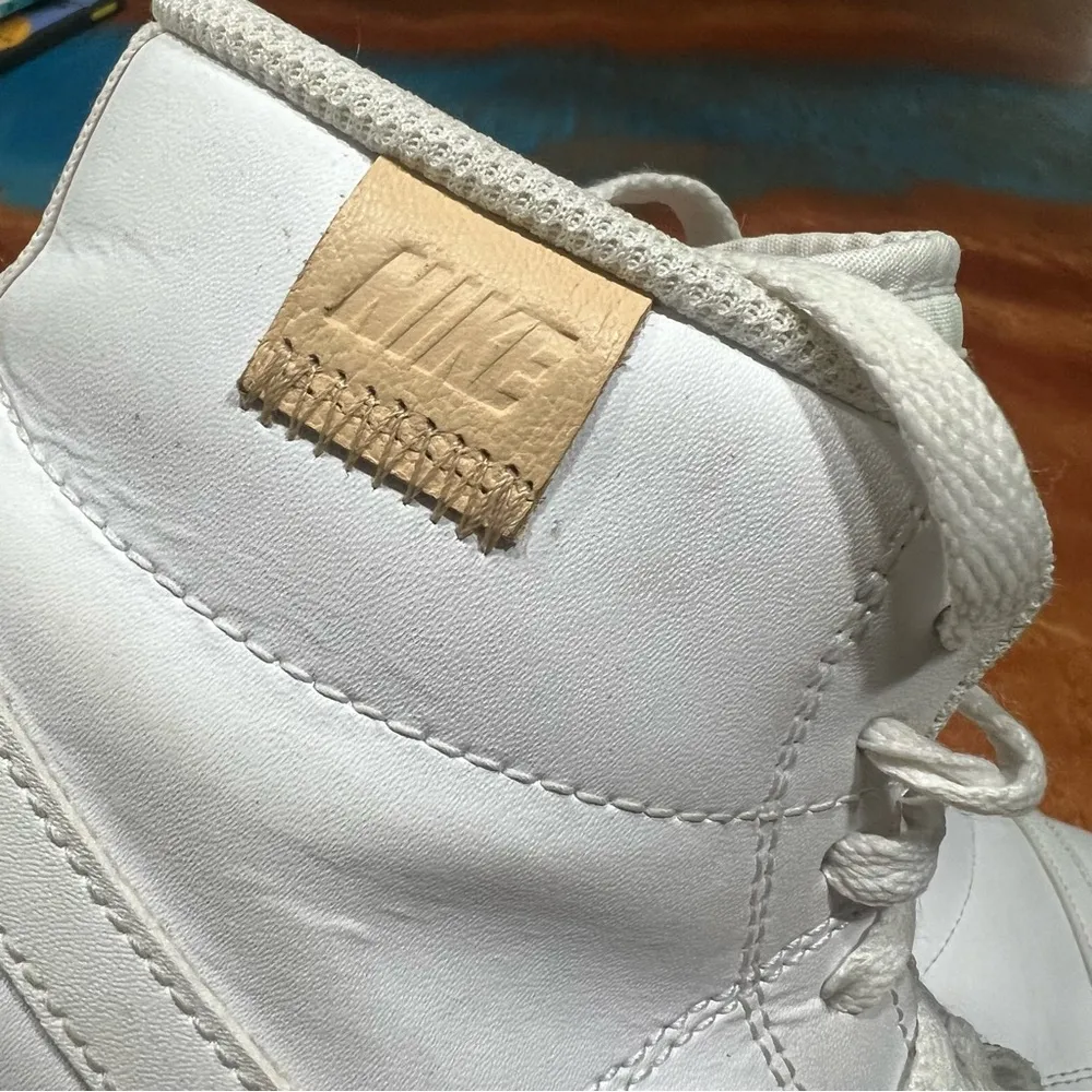 Nike Court Royale 2 Mid Triple White lace up sneakers size 8.5 - Image 10