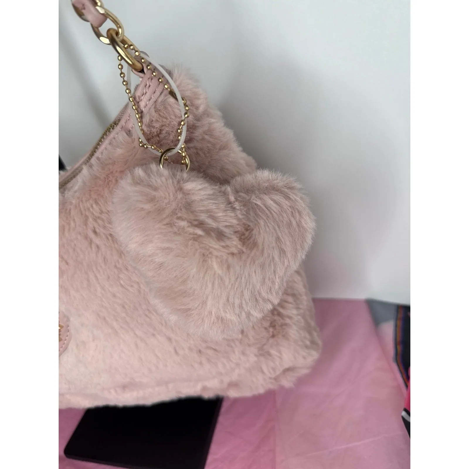 Juicy Couture Love Furry Friends Hobo Handbag - Image 3