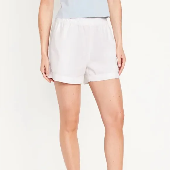 NWT Old Navy Linen Blend Comfort Waistband High Rise Shorts Sz XL 💚🍄 - Image 6