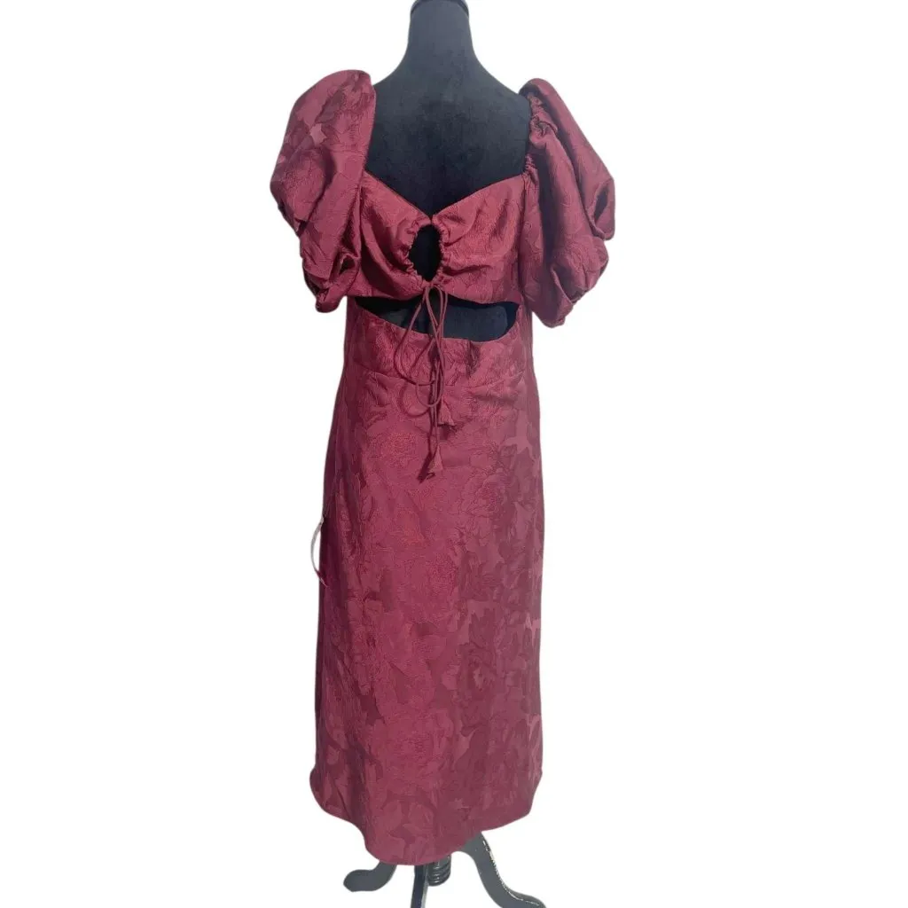NEW Sachin & Babi Size 14 Dress Burgundy Back Tie Formal Classy Sexy - Image 8