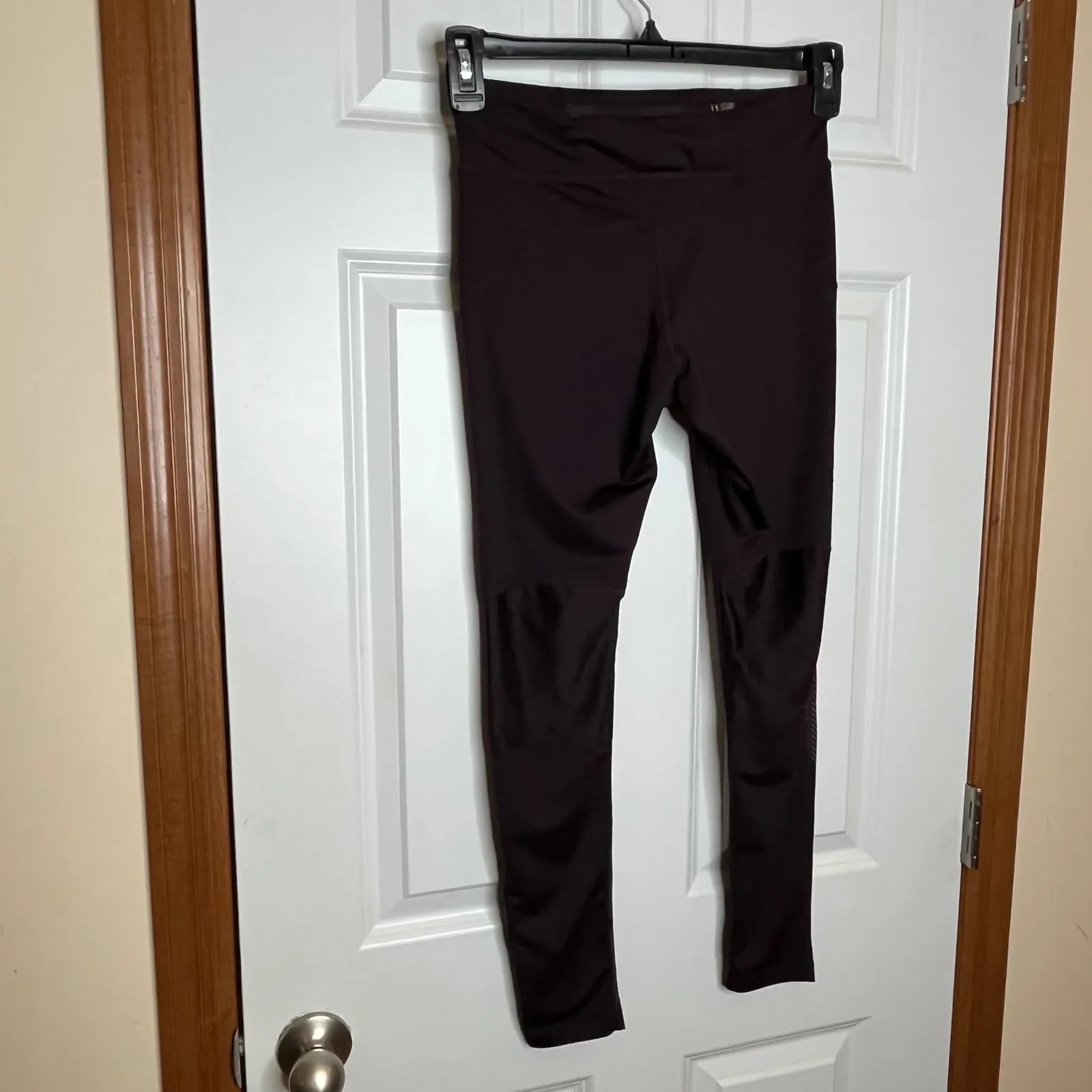 Nike Dri Fit SMALL Womens Leggings Dark Purple Athletic Workout Gym Running - Image 4