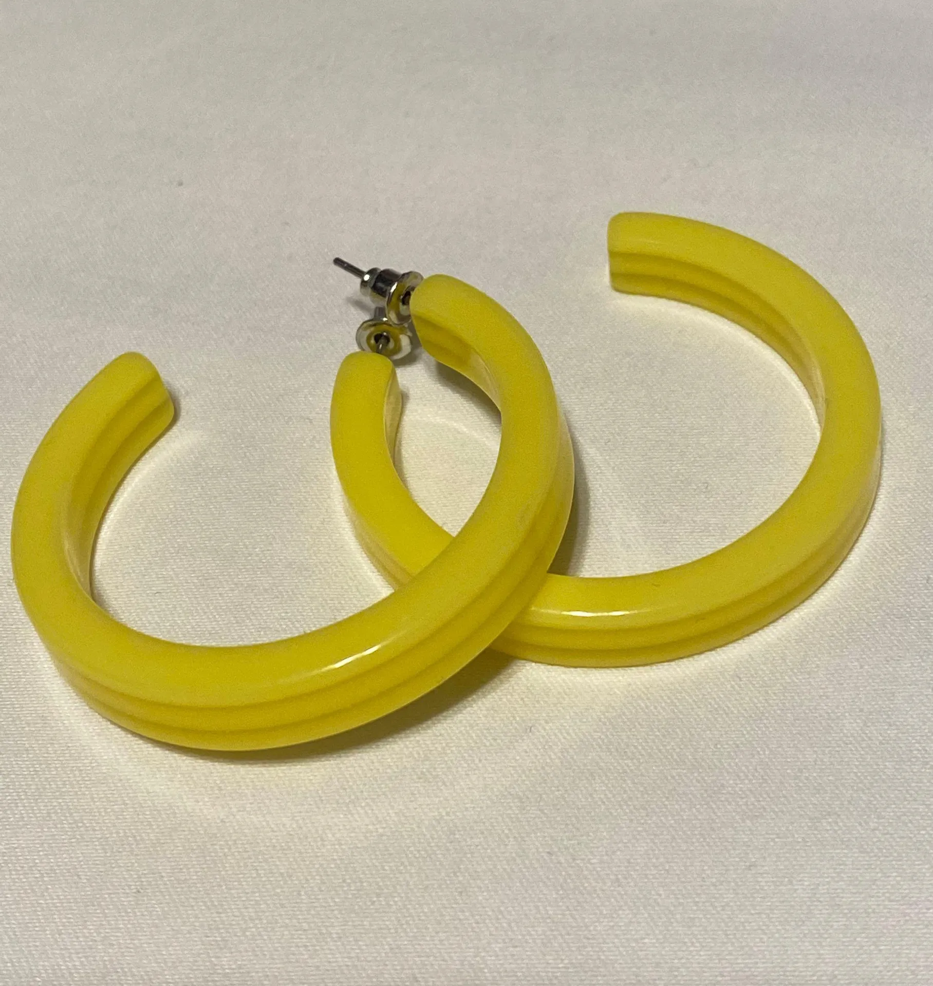 Urban Outfitters Yellow Hoops  - Image 2