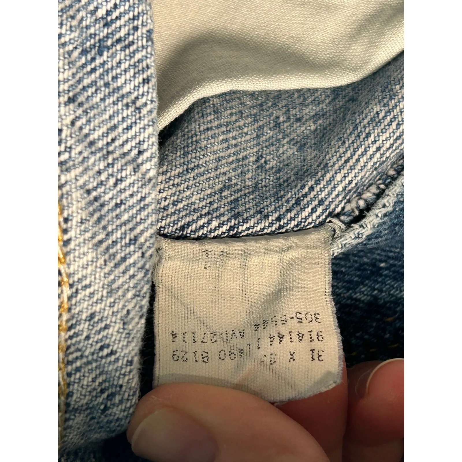 Lee Vintage 90s Mom Jeans 14 Long High Waist Tapered Leg Aztec‎ Ribbon Trim USA - Image 6