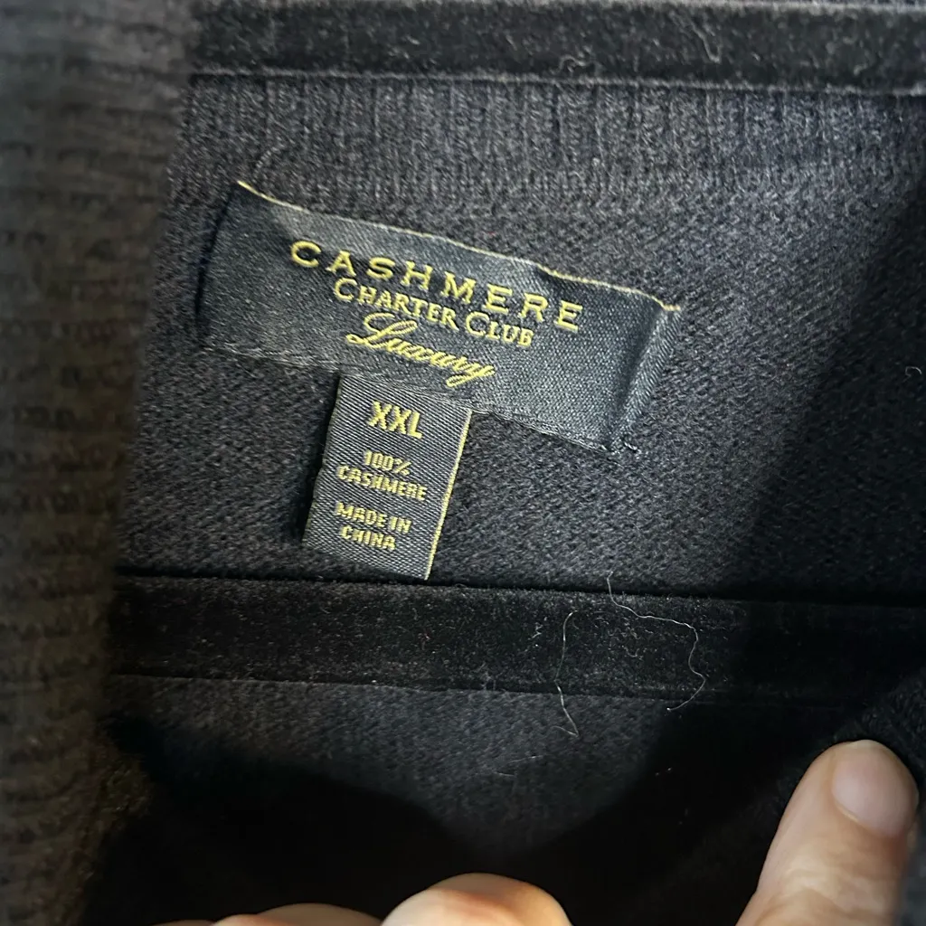 Charter Club Women's Black Turtleneck 100% Cashmere Sweater | 2X - Image 4