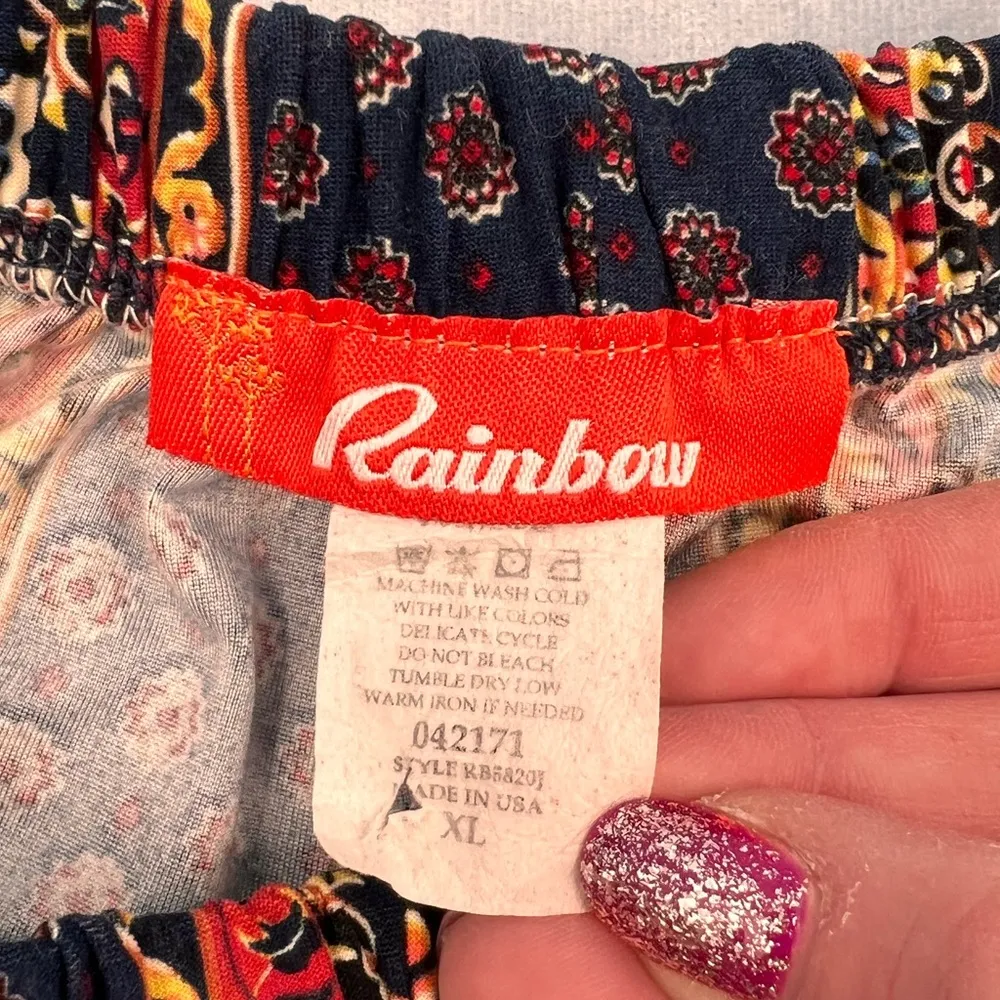 Rainbow Hippie Boho Flares XL - Image 2