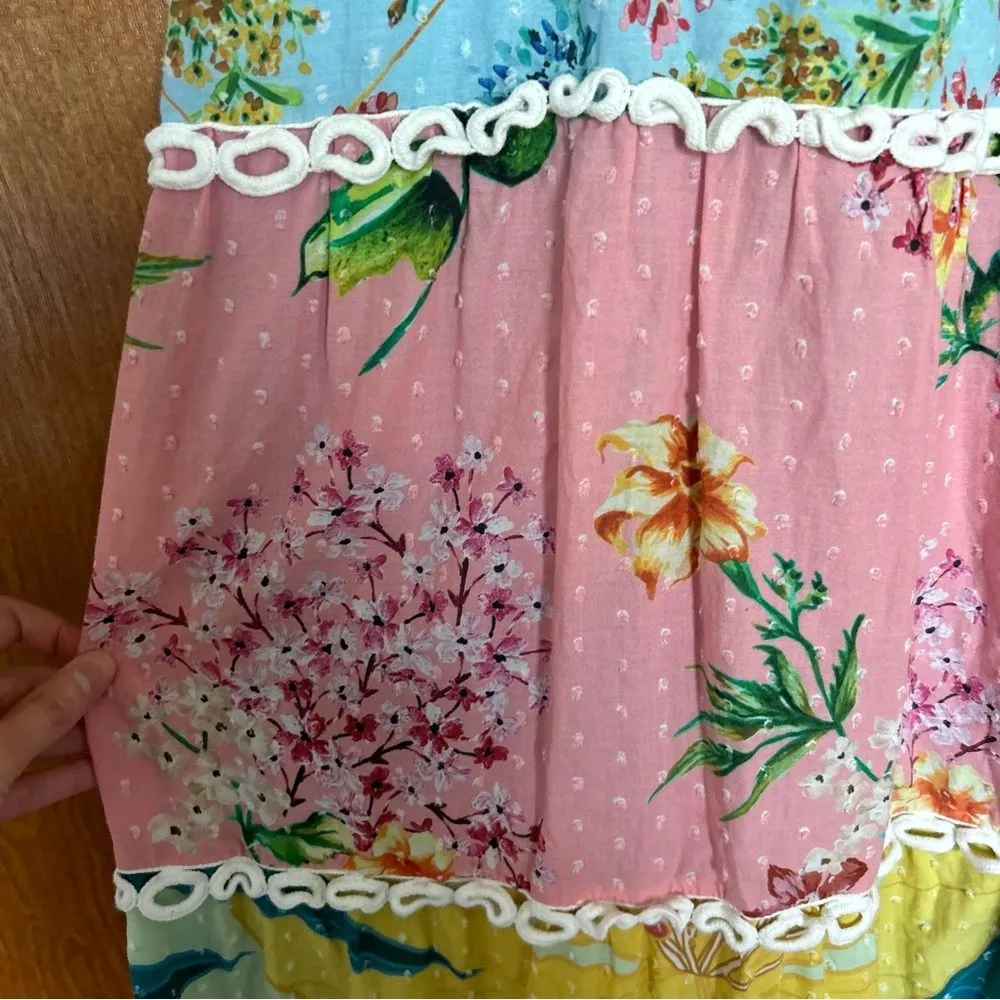 Farm Rio Mixed Floral Midi Dress in Multi Size Medium - Image 11