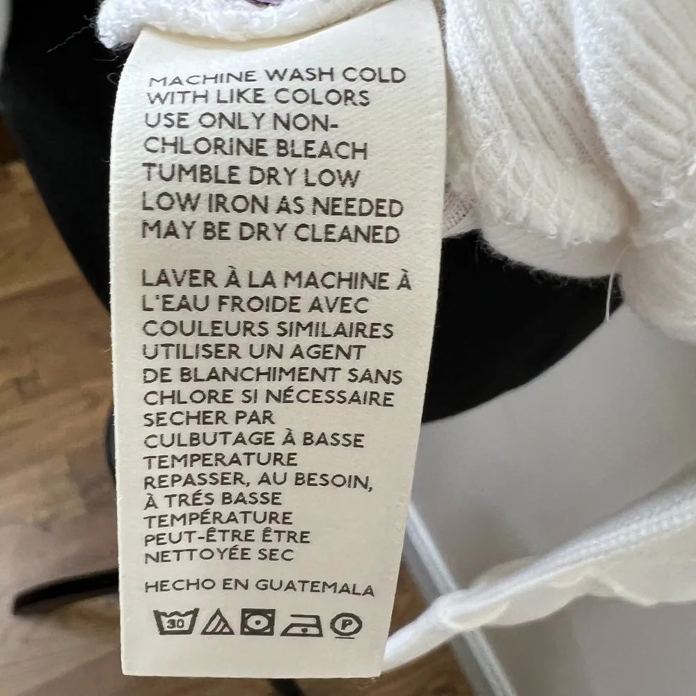 Free People Santa Clara Waffle Knit Thermal Long Sleeve Top in Alabaster White - Image 13