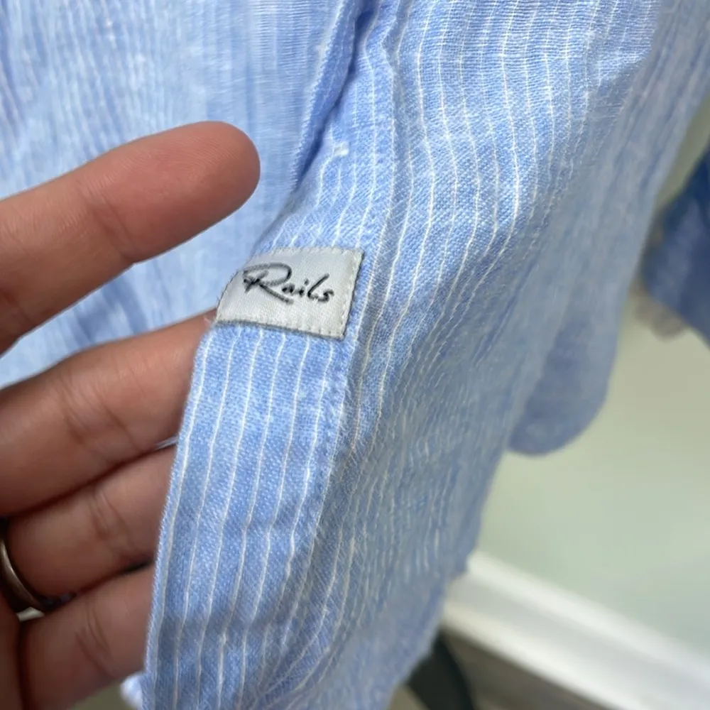 Rails Charli Cove Stripe button down large - Image 4