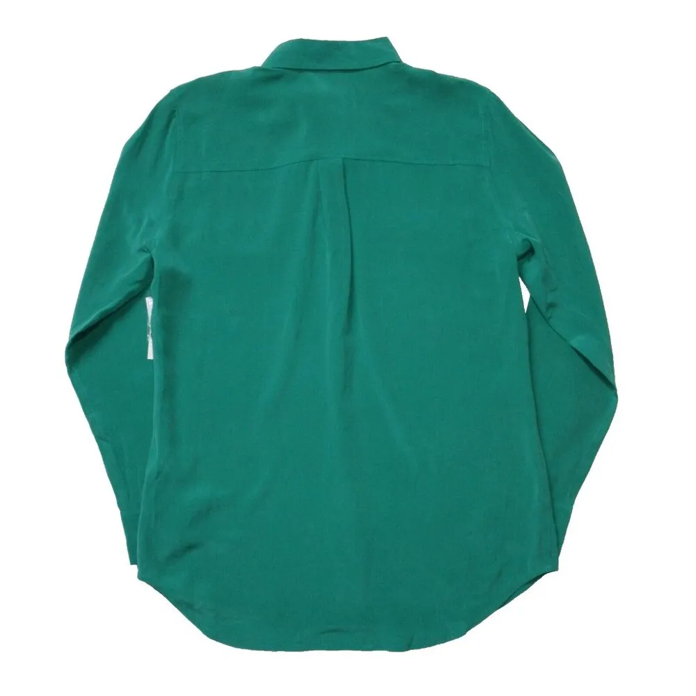 NWT Equipment Slim Signature in Garden Glow Washed Silk Button Down Shirt S $230 - Image 6