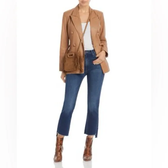 Mother The Insider Crop Step Fray in Sweet and Sassy size 25 Blue - Image 13