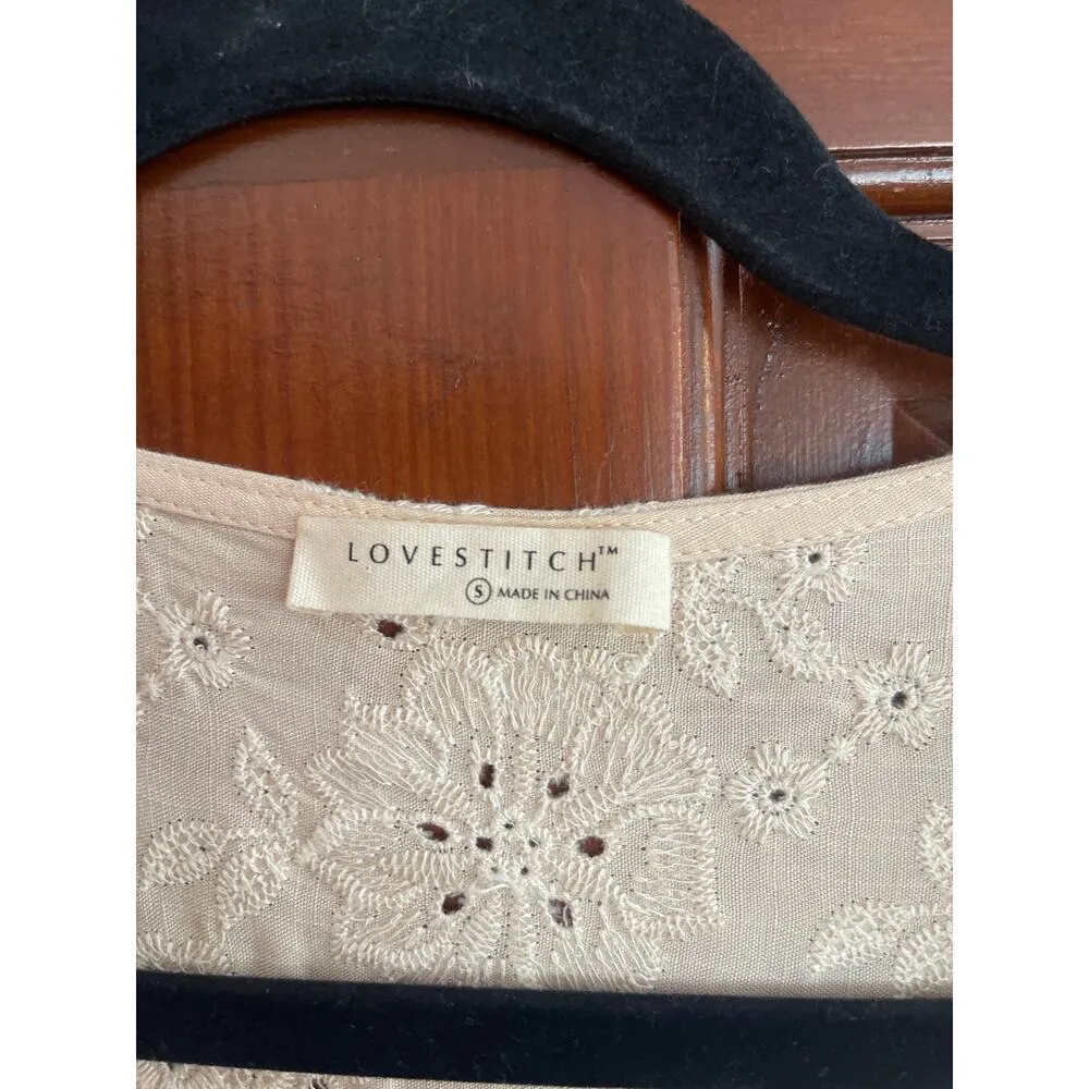 Love stitch Georgia Embroidered Kimono Small - Image 7