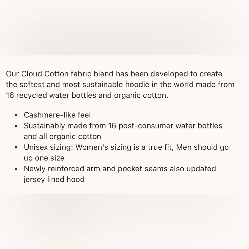 Teal Blue Reverse Fleece Organic Cloud Cotton Pullover Hoodie Size XS - Image 10