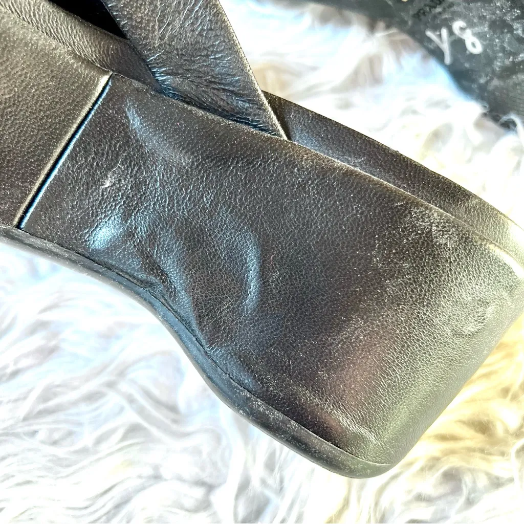 Prada sandals black size 37.5 - Image 3