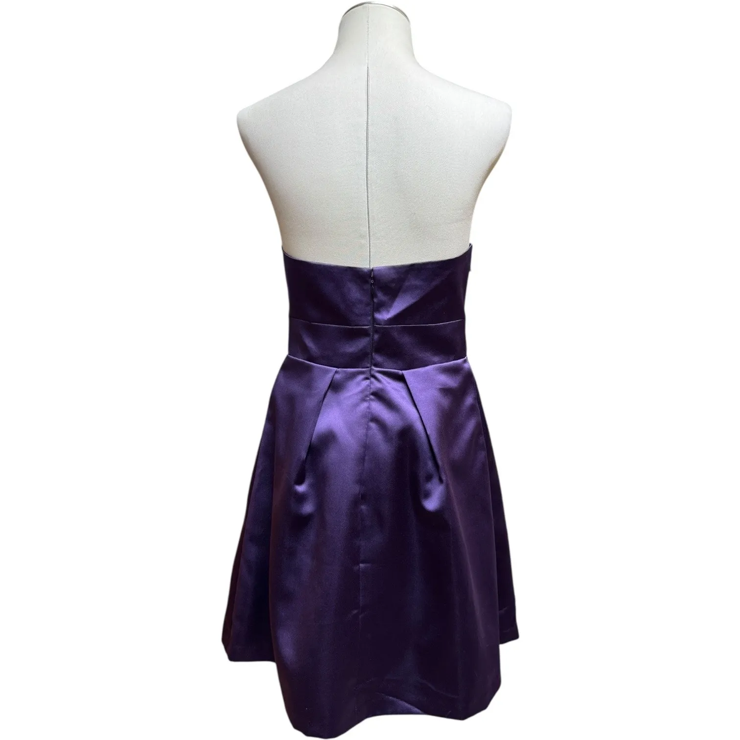 Bachelorettes Strapless Dress Purple 10 - Image 4