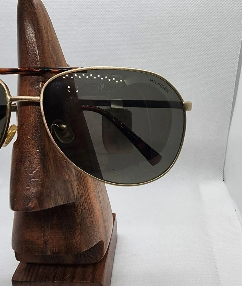 Tommy Hilfiger NWT  Gold & Tortoiseshell Aviator Sunglasses - Image 3